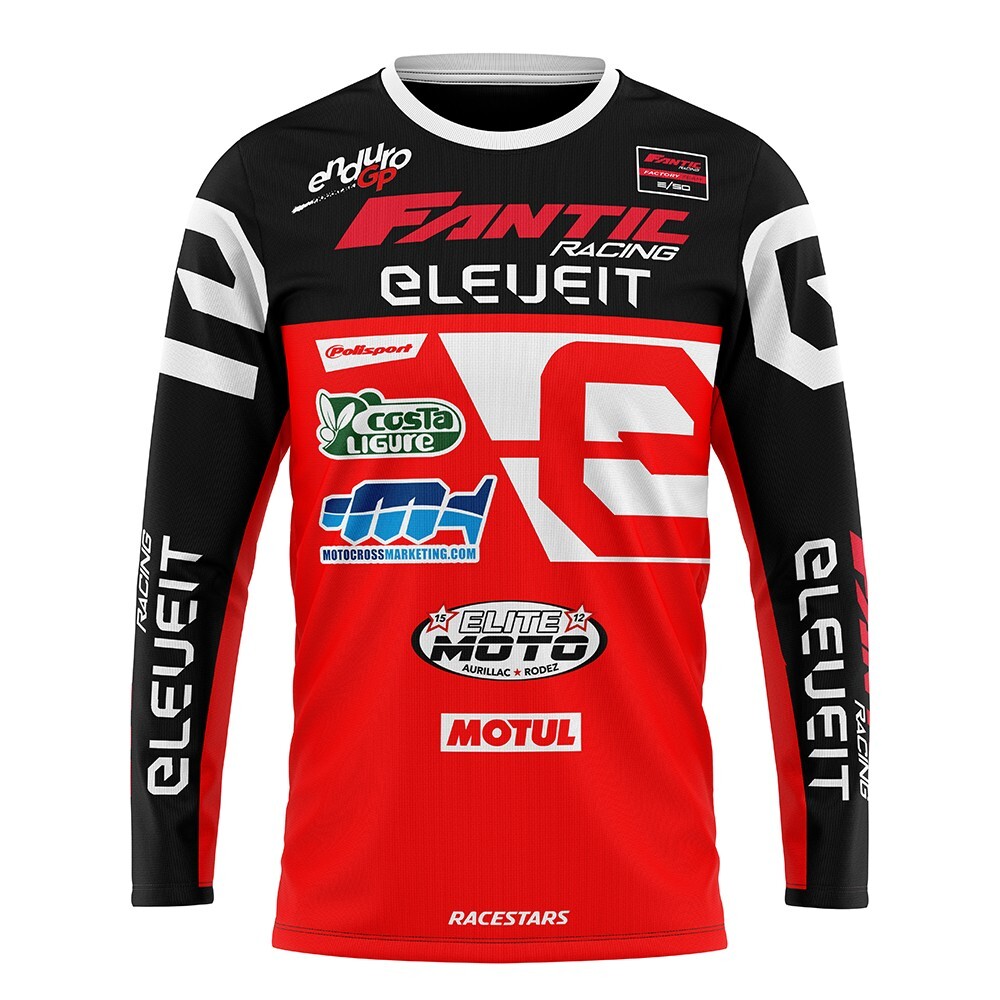 Fantic Long Sleeve Motocross Enduro Racing Dirt Bike Moto Off-Road MTB Shirts