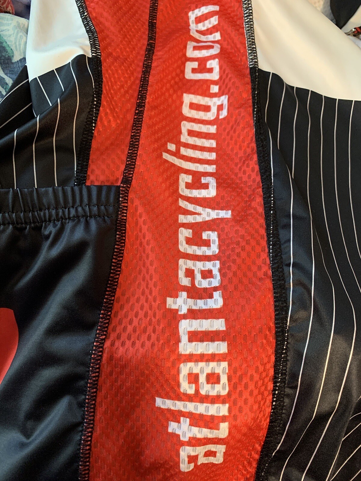 Hincapie Sportswear Shirt Men XL Atlanta Cycling Jersey 1/4 Zip Short Sleeve Red
