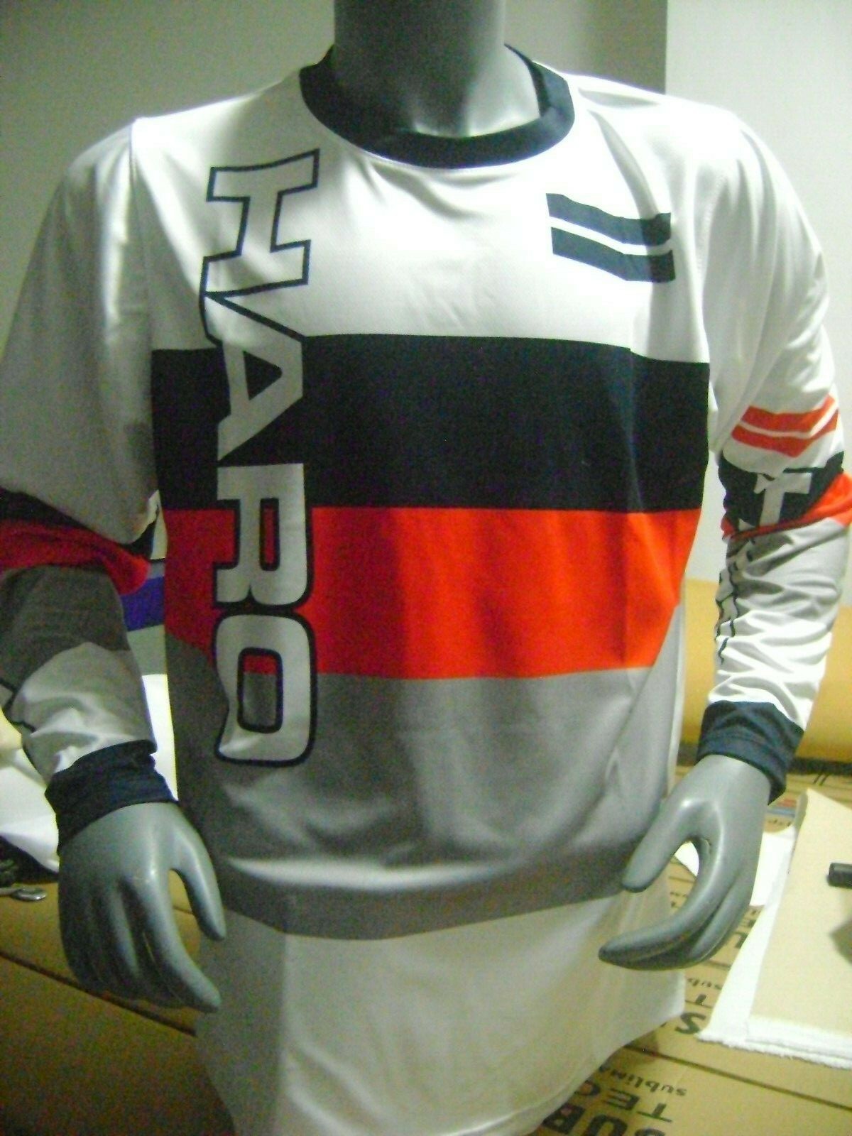 HARO OLD SCHOOL BIKE JERSEY CLASSIC BMX JERSEY RACE BIKE SHIRT BMX VINTAG L RGB