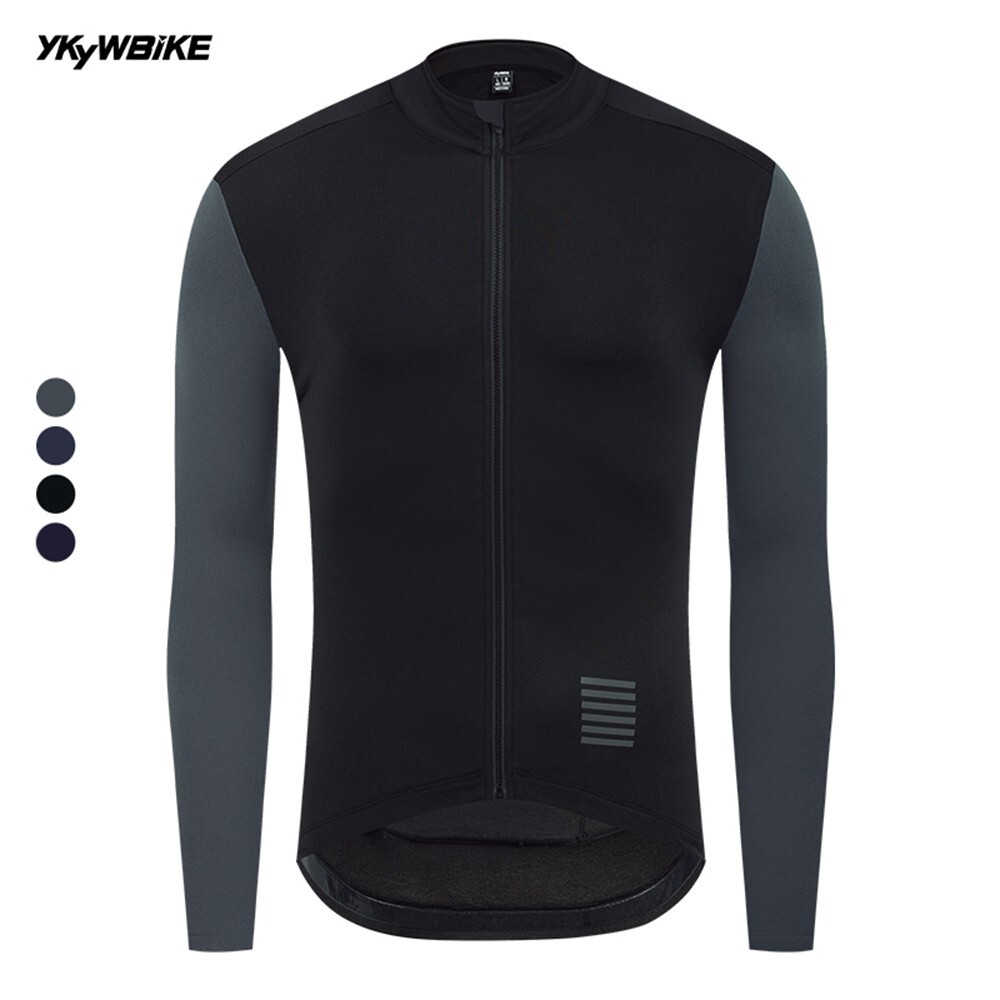 Men Winter Cycling Jersey Thermal Fleece Bicycle Jacket 5-15°C MTB Road Bike Top