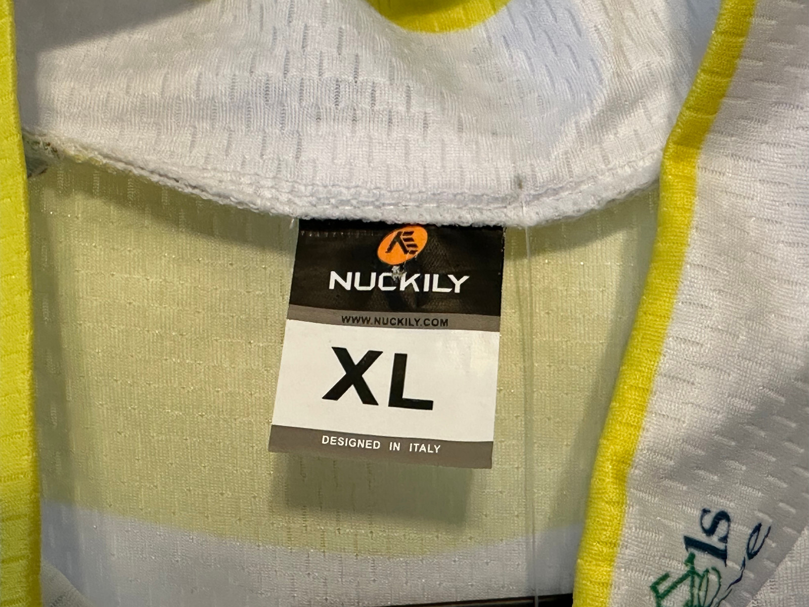 Nuckily Cycling Jersey Alyn Hospital Ride Israel XL Full Zip Silicone Waist NWT