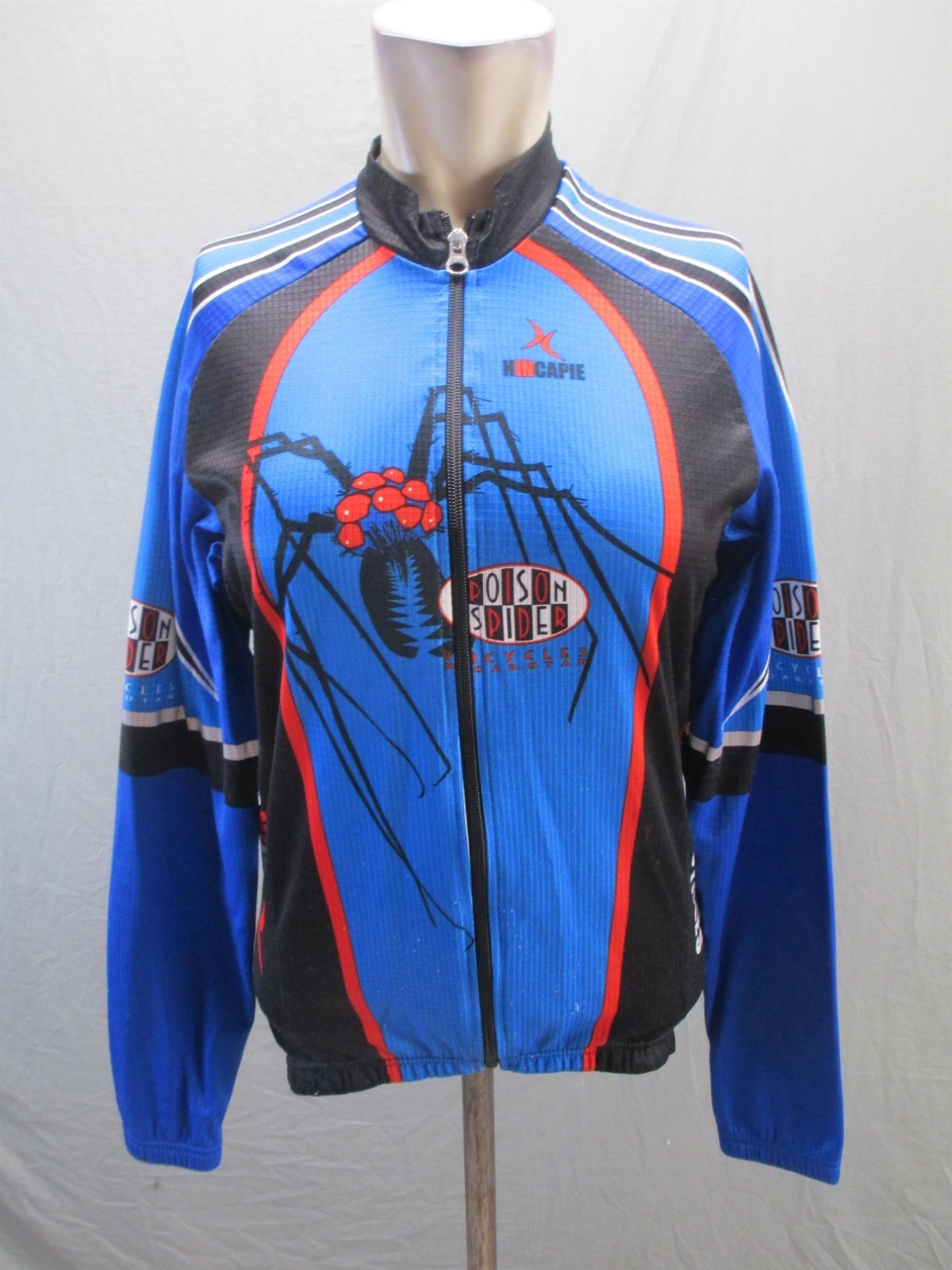 Hincapie Size M Mens Multicolor Cycling Compression Full Zip Athletic Jacket 569
