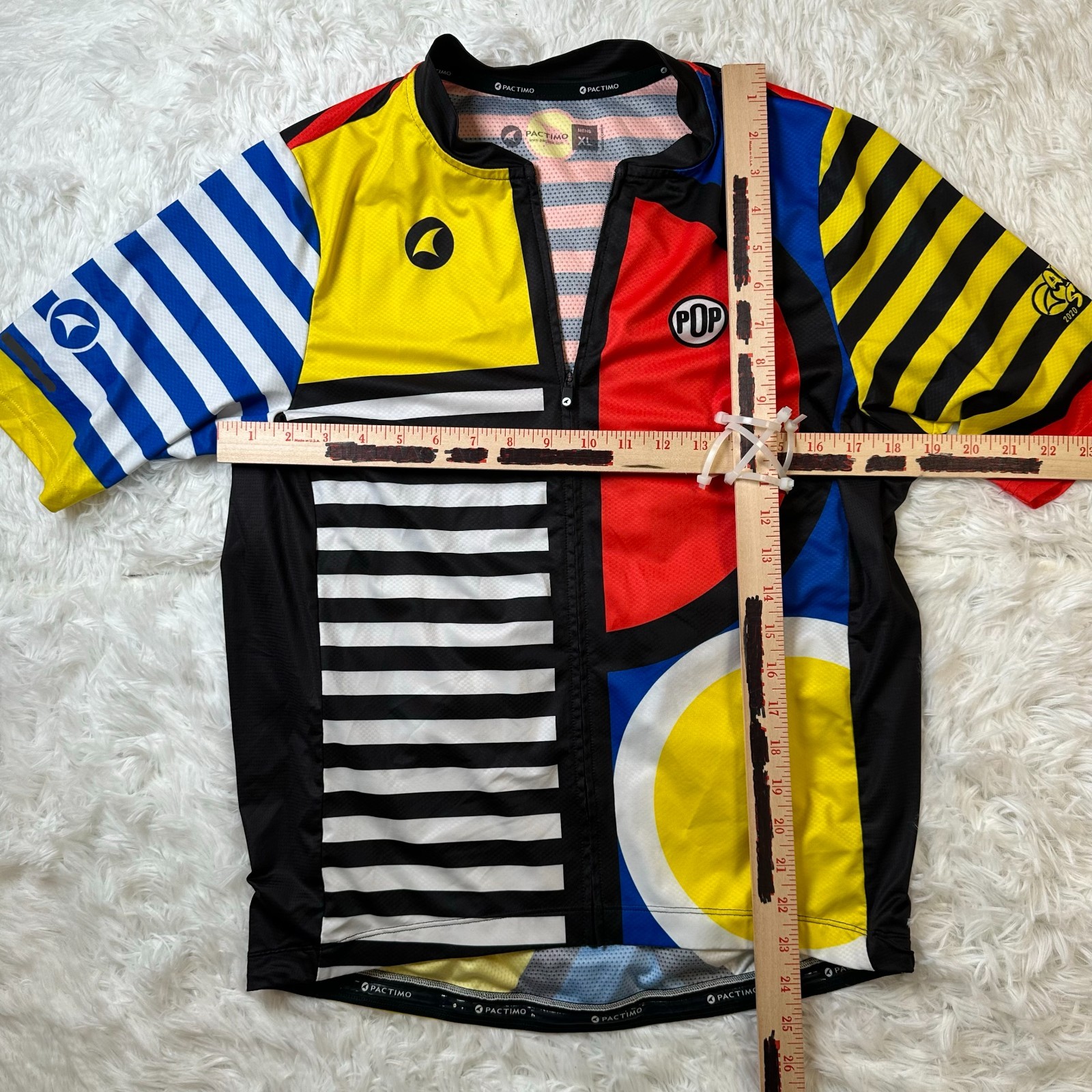 Pactimo Artist Series Katherine Hall Cycling Jersey Men’s XL Full Zip Bike Shirt