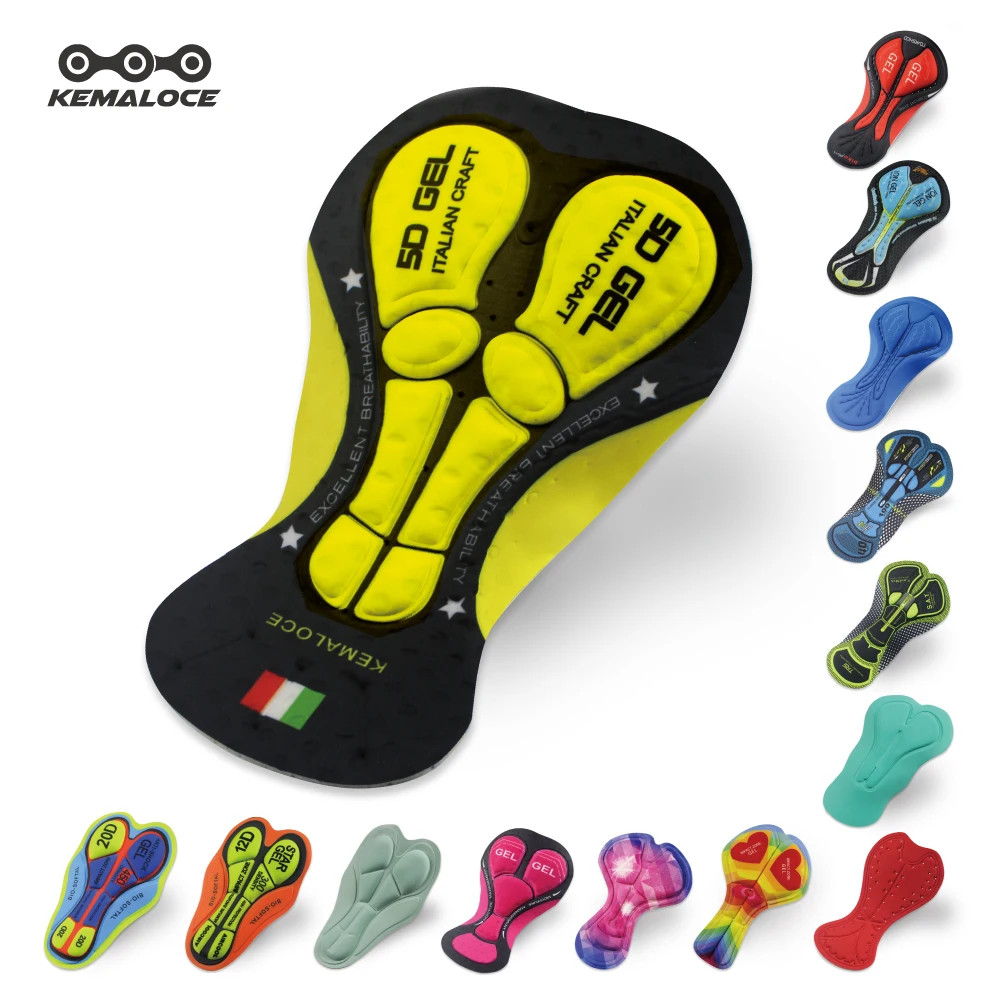 Cycling Pad Men&Women 5D,12D Cushion Gel Bike Pad Breathable Silicone&Foam Shock
