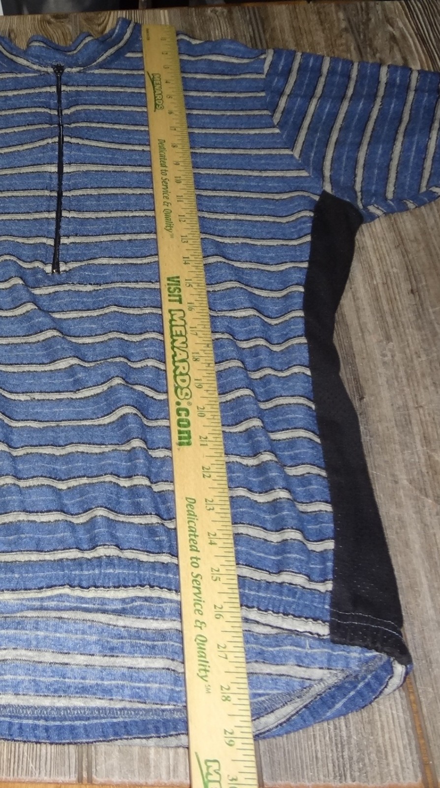 Vintage 90s Y2K No Fear Blue Knit Cycling Jersey SZ L USA Made 1/2 Zip Racing