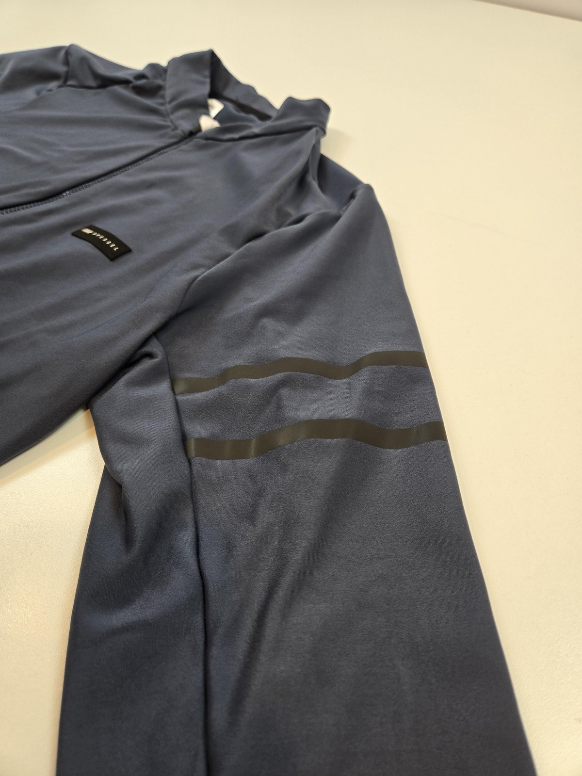Spexcel Mens Cycling Jersey X-Large Blue Full Zip Long Sleeve Thermal Bike Top