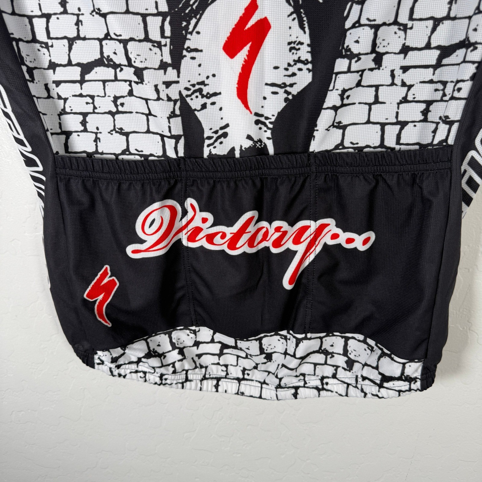 Specialized Cycling Jersey Mens Medium Black Roubaix Racers Graphic Bike Shirt