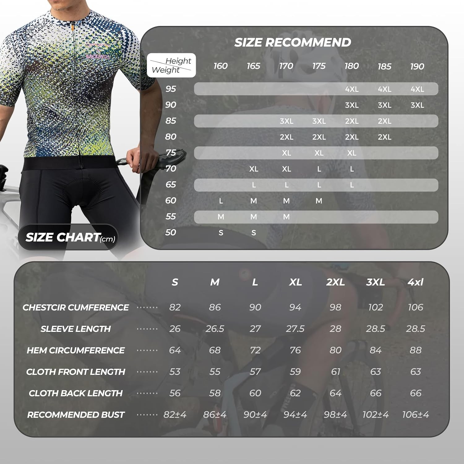 ROCKBROS Cycling Jersey Men’s Short Sleeve Cycling Jersey Men’s Breathable