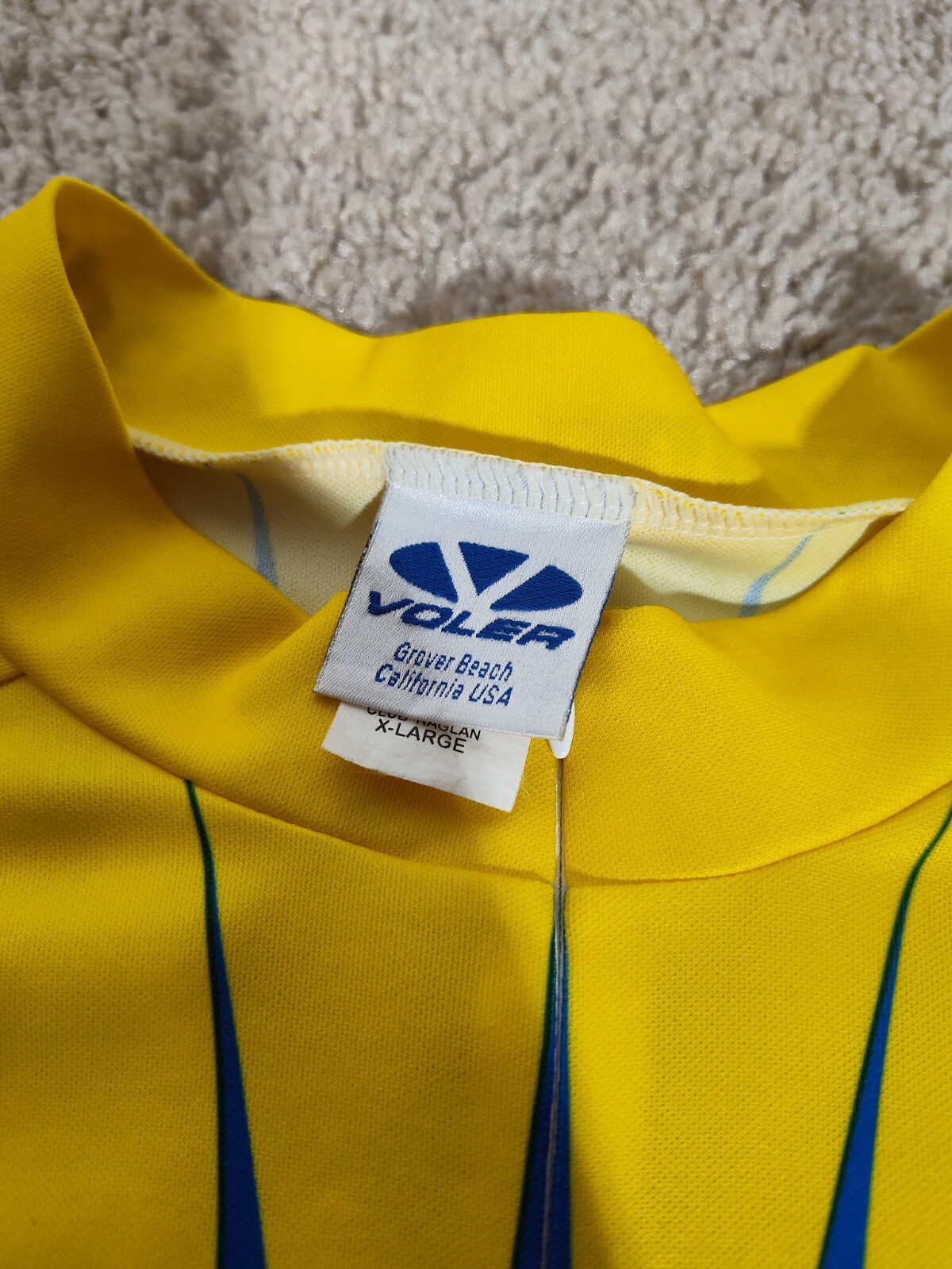 Volvo City of Angels Funride Voler vintage mens Yellow cycling jersey size XL