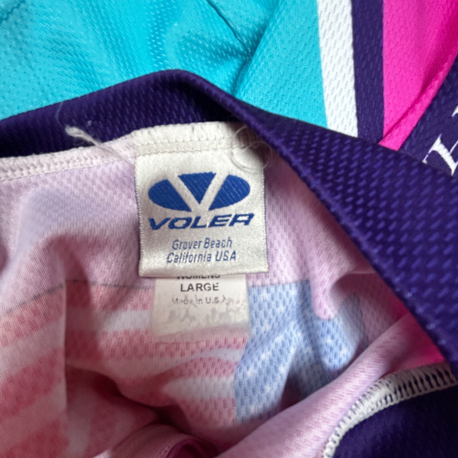 Voler Club Set-in Women’s Large Zip Front Short Sleeve Cycling Jersey Pink