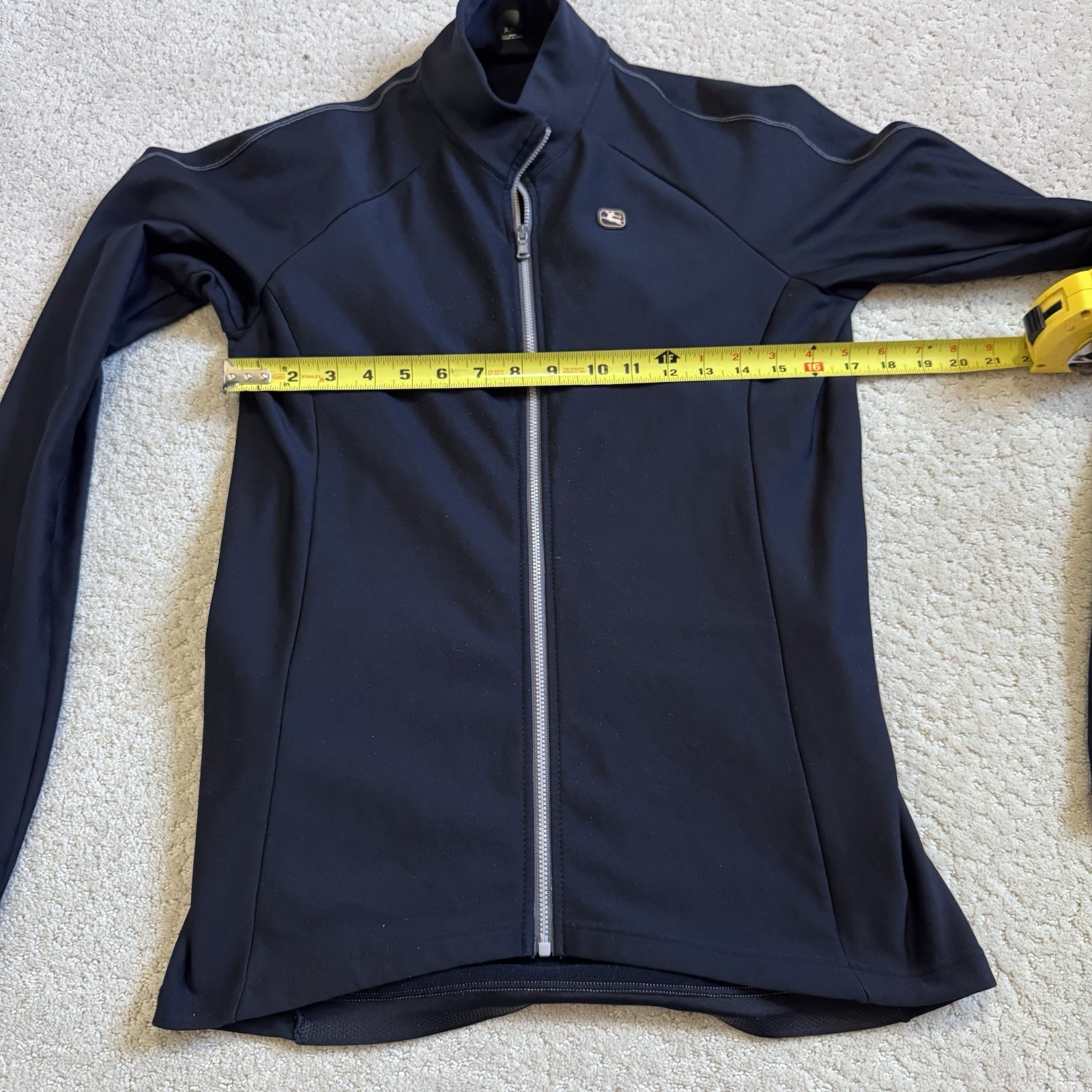 Giordana Woman’s Cycling Jacket Long Sleeve Black 2XL Back Pockets Full Zip