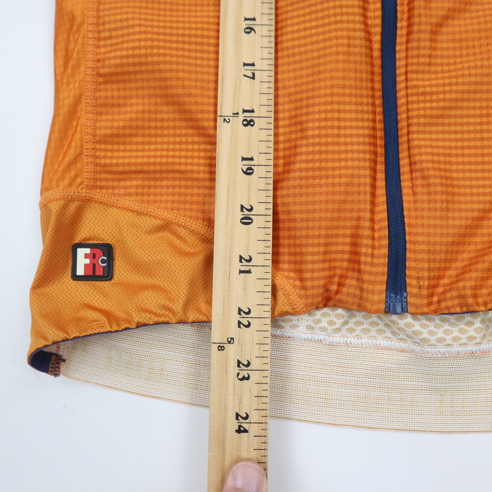 Giordana Cycling Jersey Mens Medium Orange Geometric Full Zip Pockets Bike