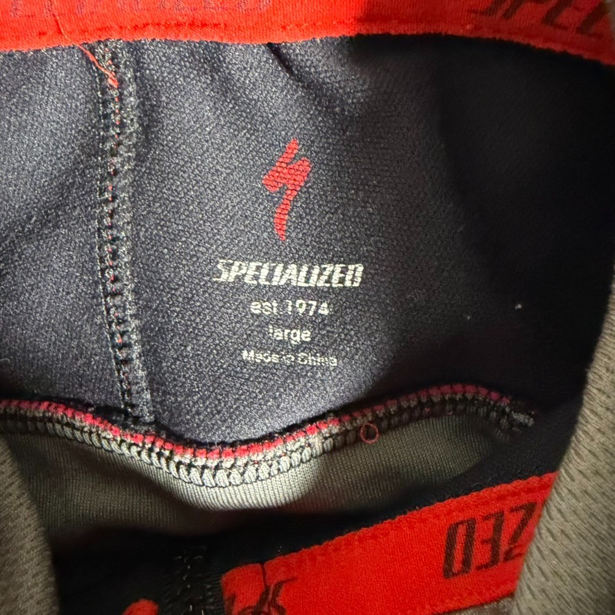 Specialized Cycling Jacket Mens Large Black Full Zip Outdoor Stretch Pockets