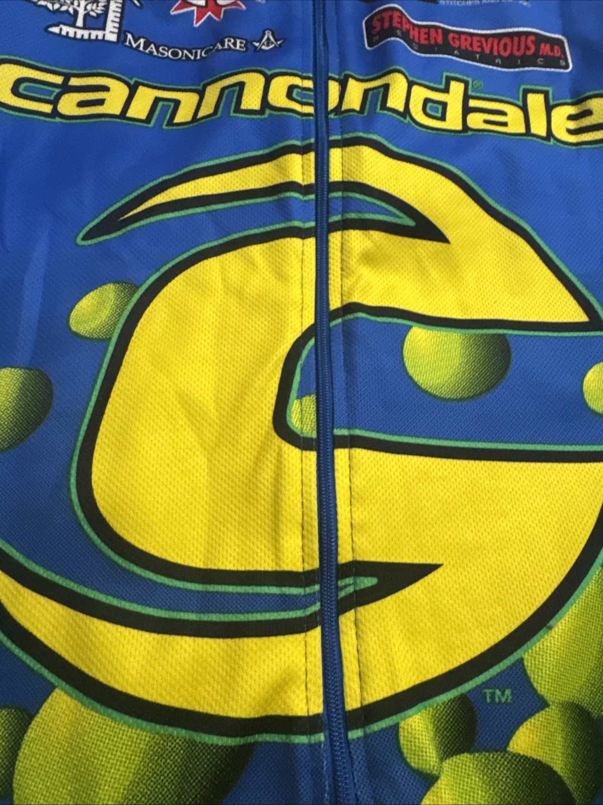 Cannondale GU Michelin Vintage Jersey Cycling Bike T-Shirt Size Large Zip