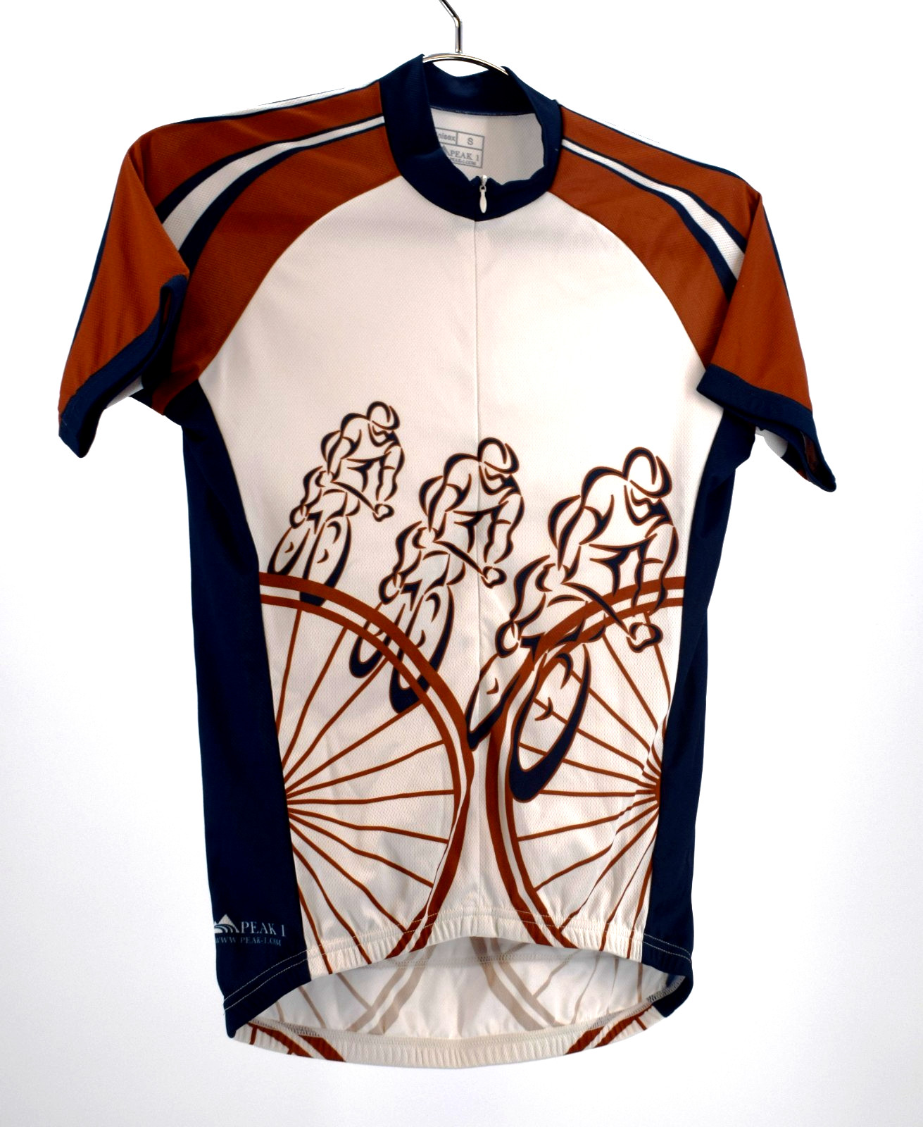 Peak 1 Sports Cycling Jersey Unisex Small Bike Race Graphic 1/4 Zip Performance