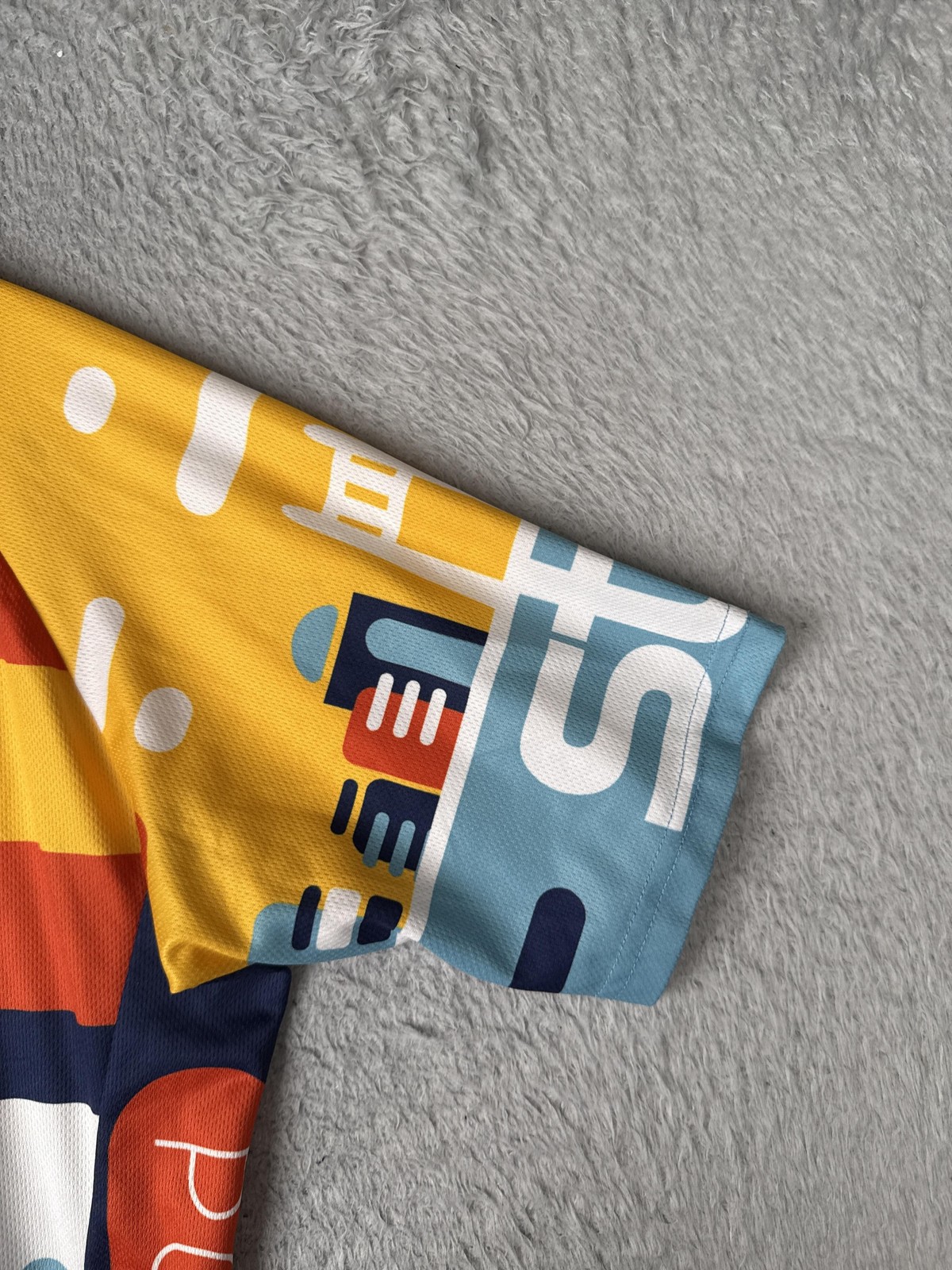Cascade Cycling Jersey Mens XL Red Yellow Blue STP 2017 1/2 Zip Pockets Bike