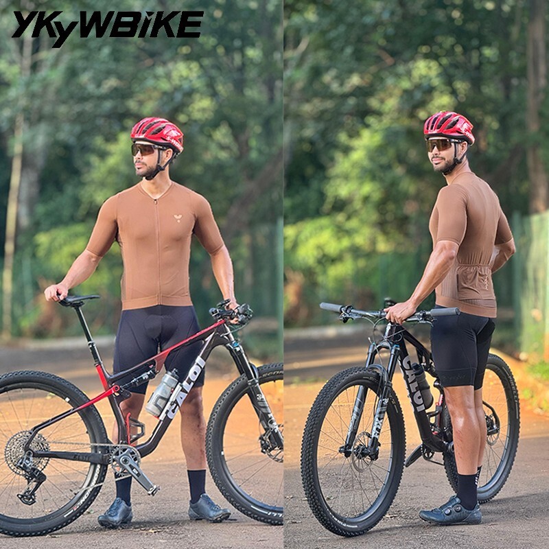 YKYWBIKE 2025 Cycling Jersey Men Summer Pro Team Bicycle Shirt Short Sleeve