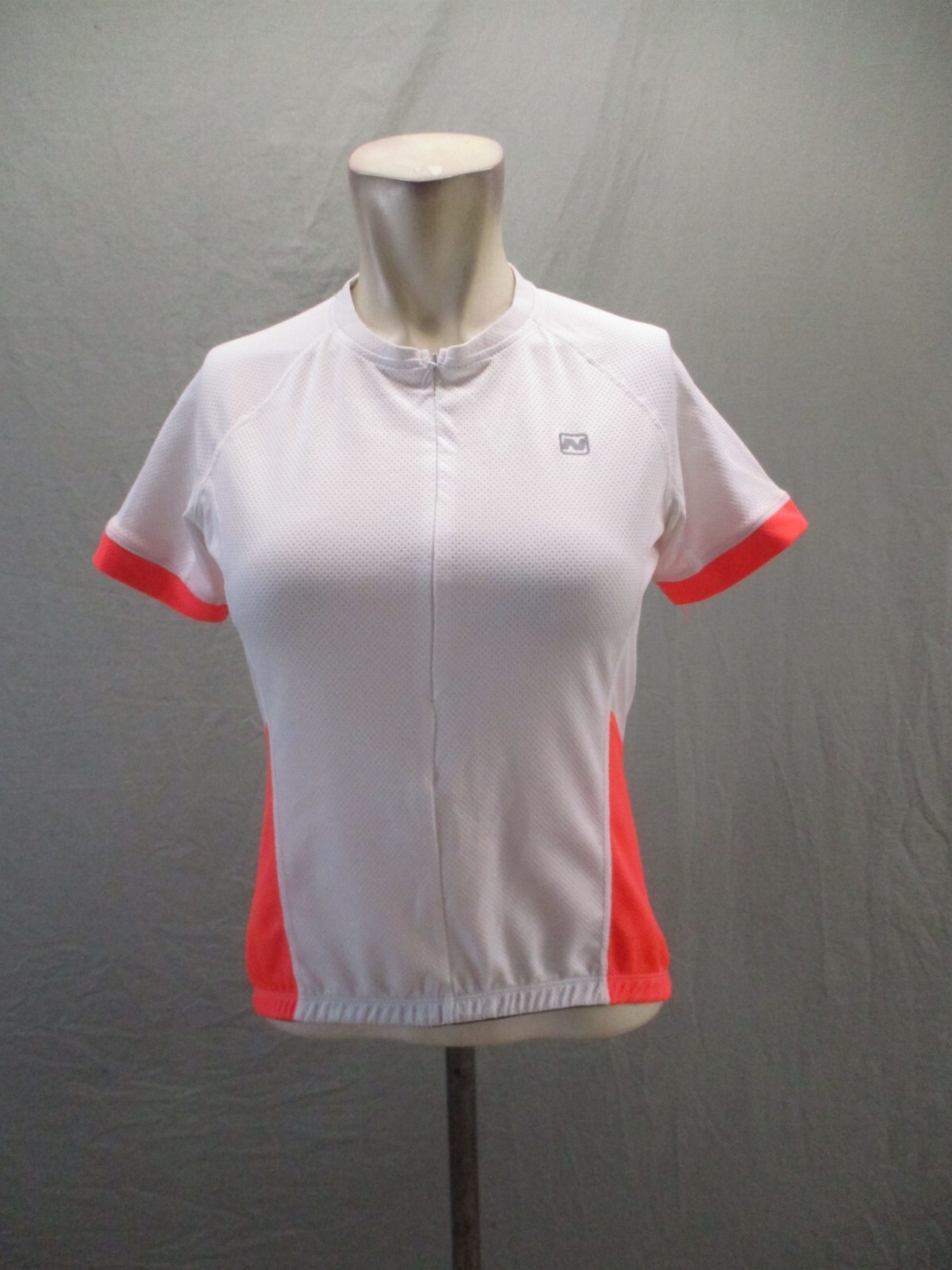 NISHIKI Size SM Womens Full Zip Elastic Waist Short Sleeve Cycling Jersey 580
