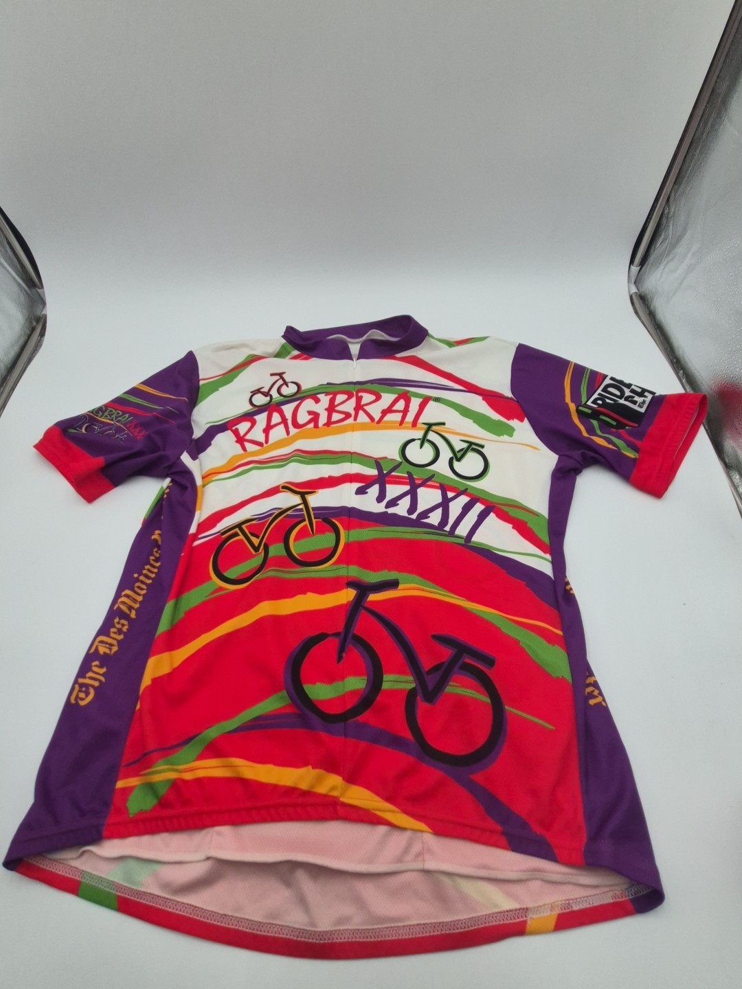 Vintage Voler 2004 RAGBRAI Iowa Cycling Jersey Men’s 3XL XXXL Back Pocket D