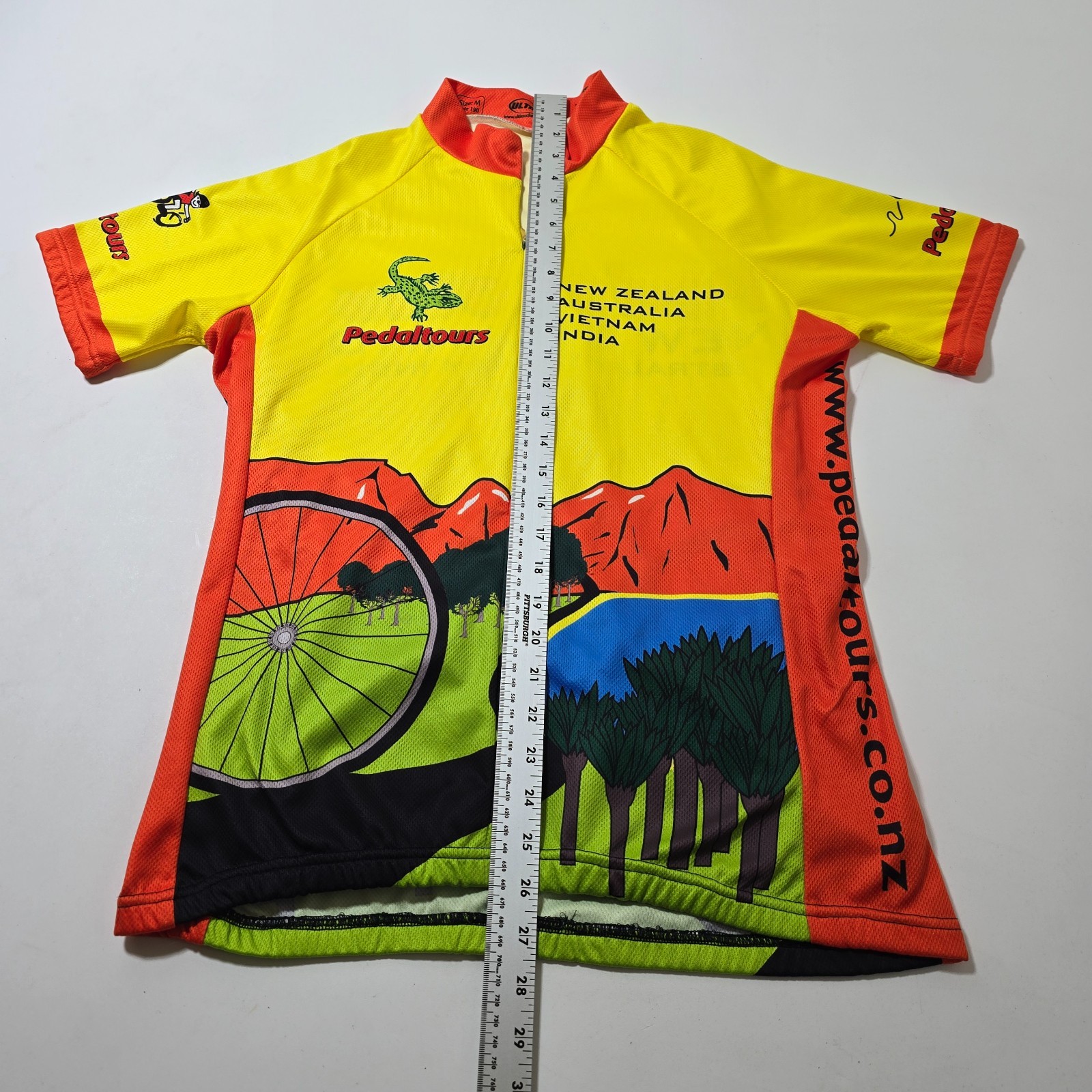 Ultimo Pedaltours Cycling Jersey Womens Medium Multicolor Graphic Performance