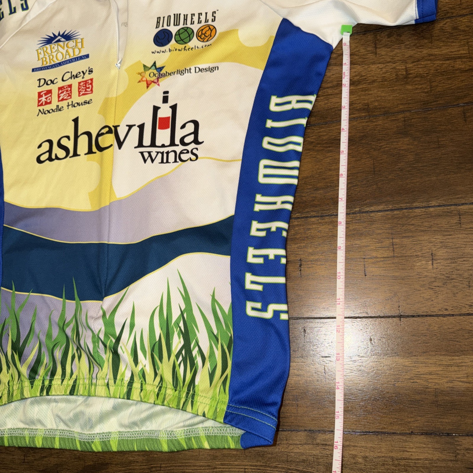 VOmax Unisex 3/4 Zip Short Sleeve Cycling Jersey w/Back Pockets Size Small