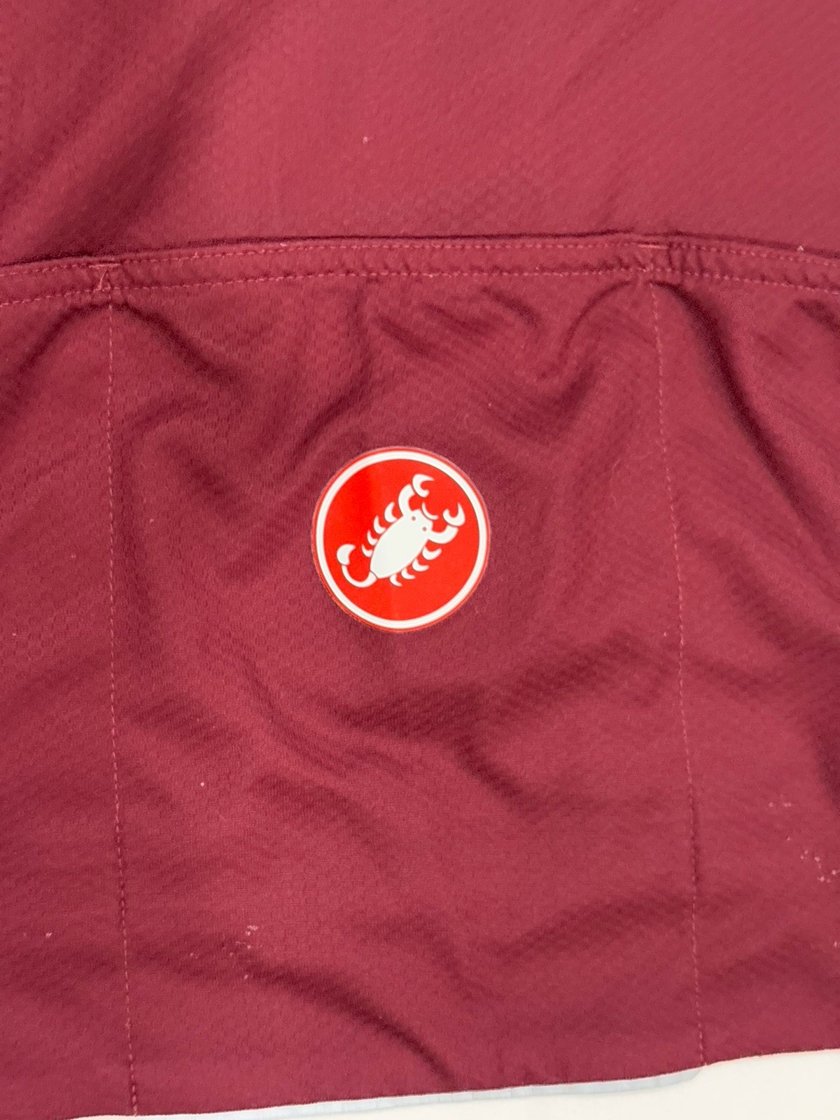 Castelli Maroon Silver Mens 2XL Ultralight Cycling Jersey Stretch Breathe