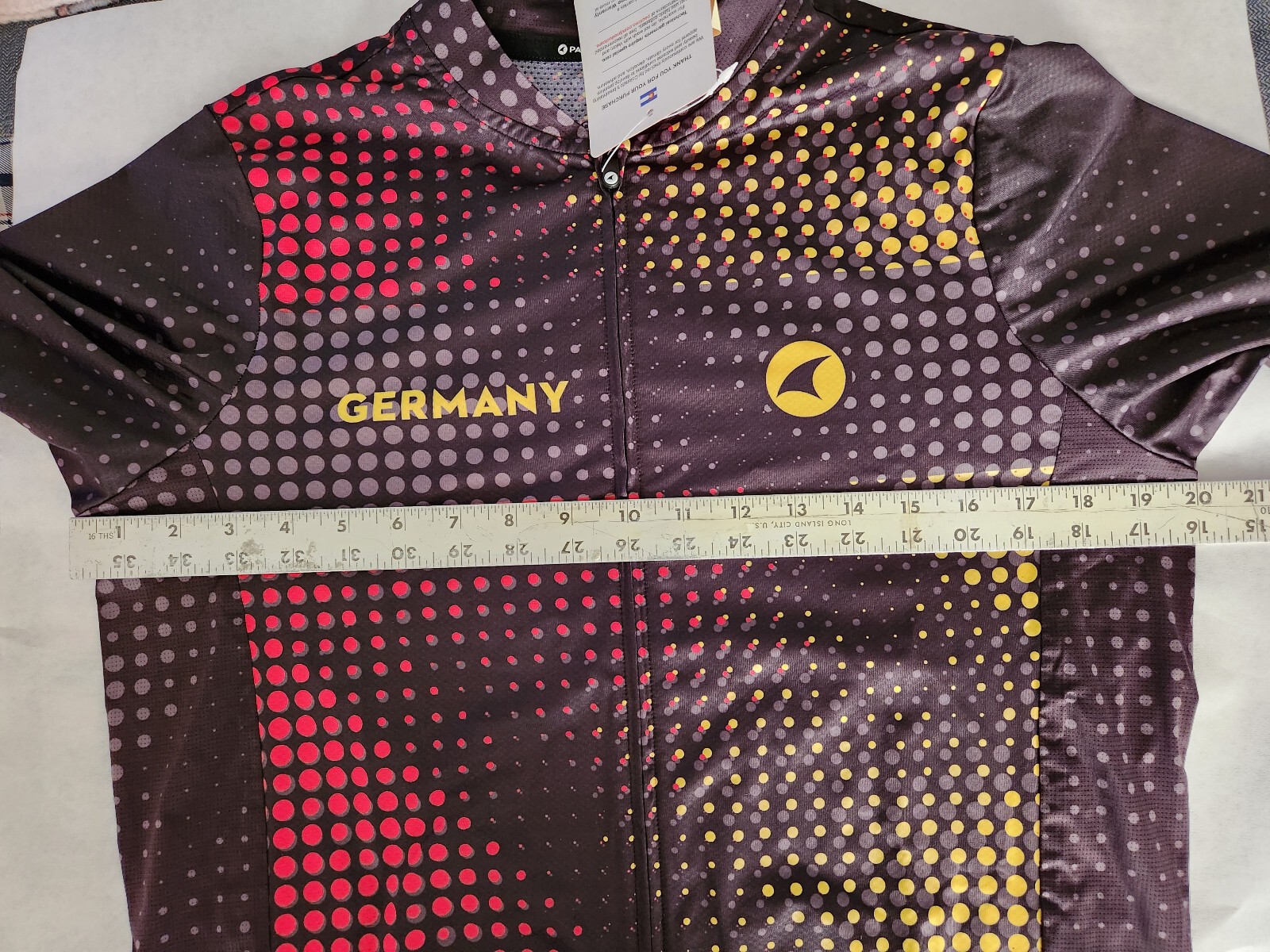 Pactimo Men’s Cycling Jersey Men’s XL – Germany – Multi-Color – New with Tags