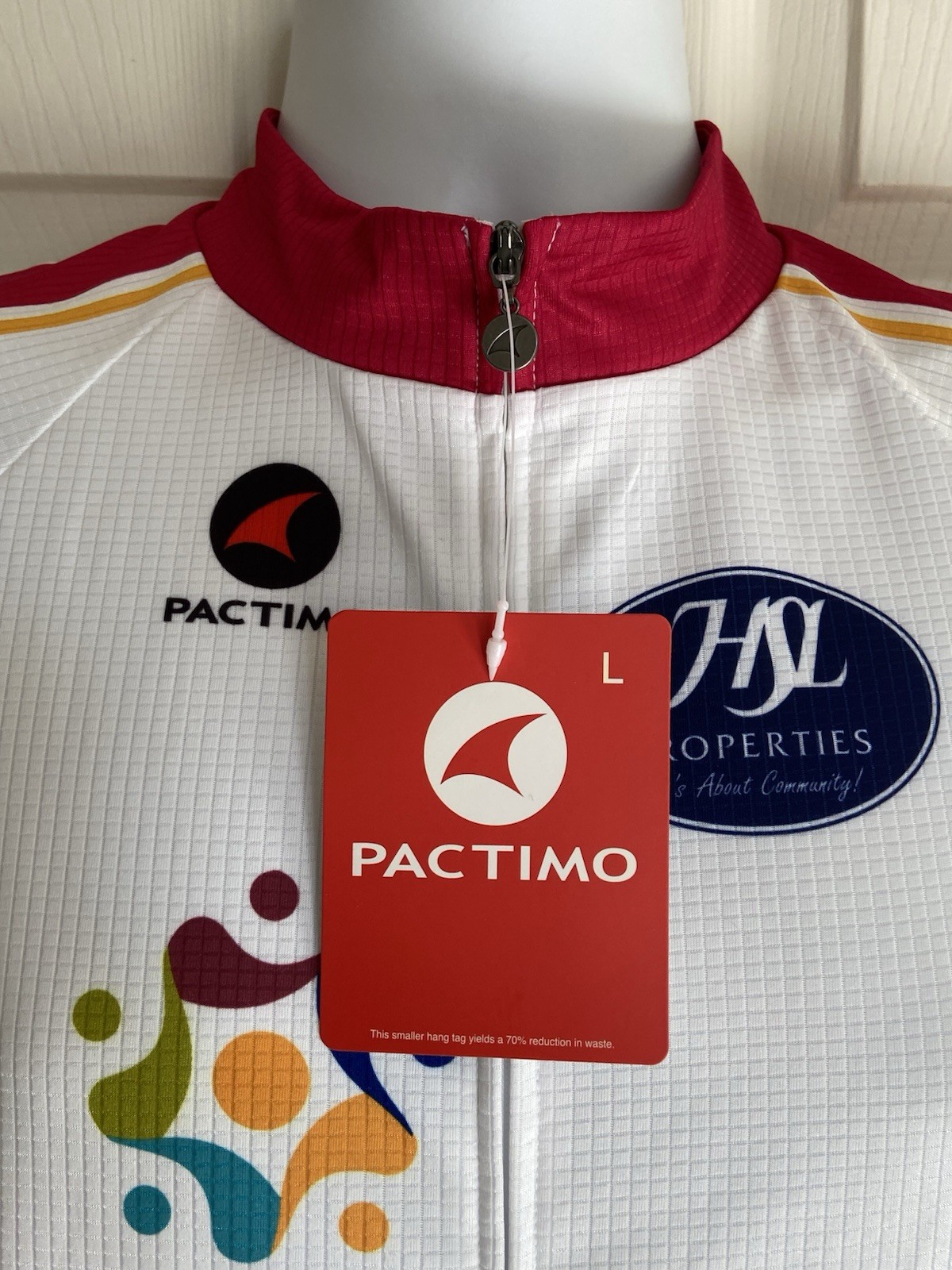 NWT Pactimo Full Zipper 3 Pocket Bicycle Cycling Jersey Shirt – Men’s Size L