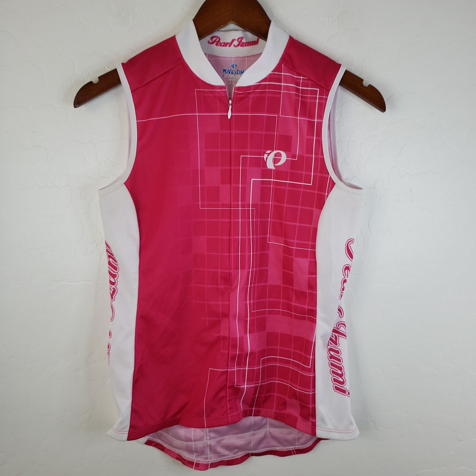 Pearl Izumi Select Cycling Jersey Women’s Medium Sleeveless 3/4 Zip Pockets