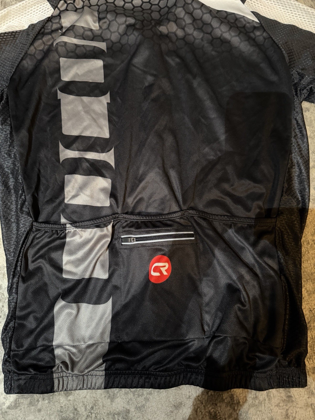 Rogelli Cycling Jersey Black and red XL Jersey zip