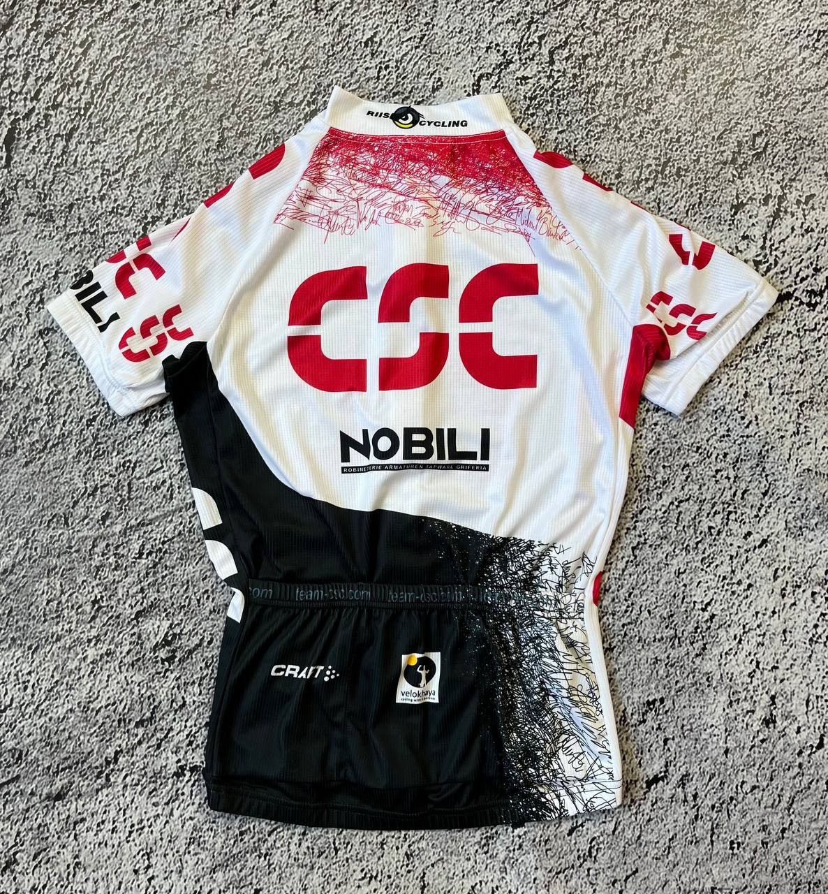 Craft Team CSC Cervélo Škoda Pro Tour Cycling Jersey Men’s Size S