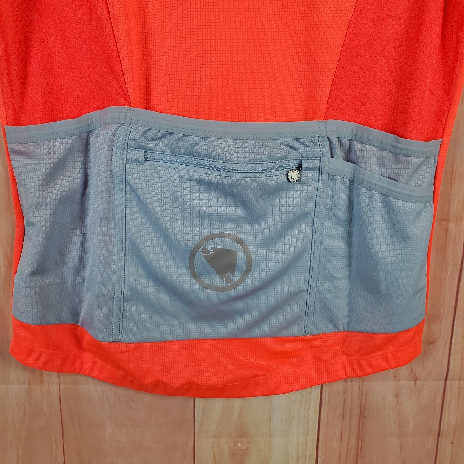 Endura Hot Ray Cycling Top Jersey Womens L Pink Grey 100% Polyester *read*