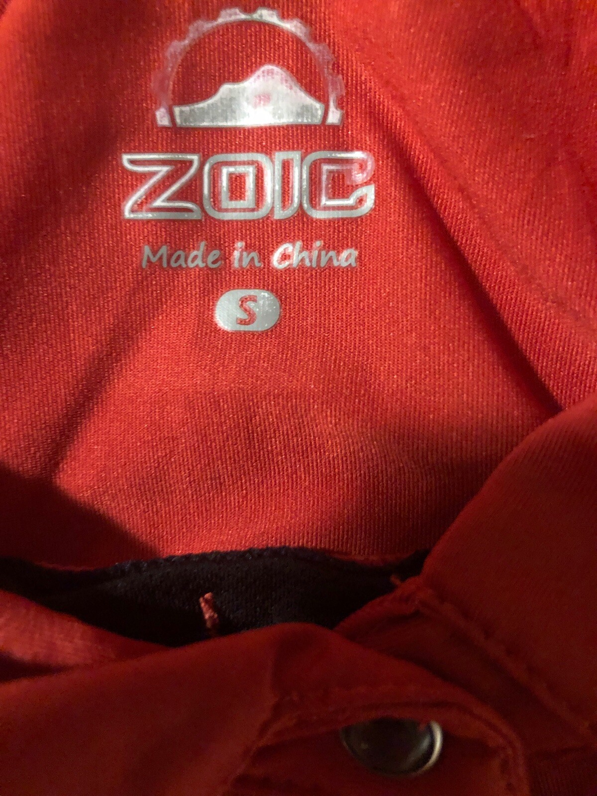 Zoic Cycling Jersey Red Collared Small Size Ideal For Commuting Going Out Cute!!