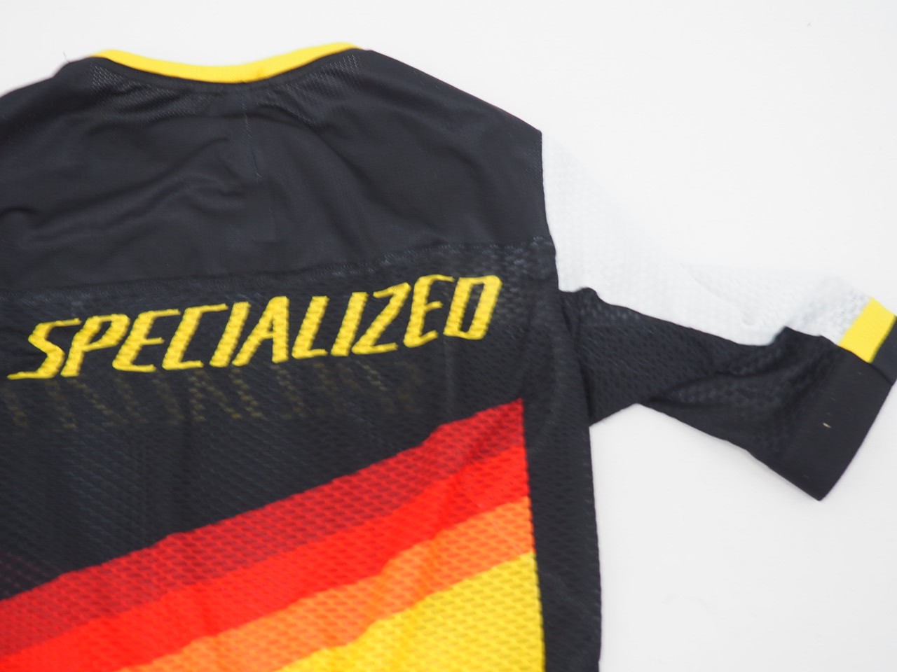 Specialized Racing Lightweight Zipless Jersey Size XXS Orange/Yellow/BK/WH