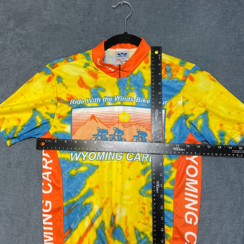 Voler Club Set-In Wyoming Cares Cycling Jersey Mens Small Multicolor Full Zip