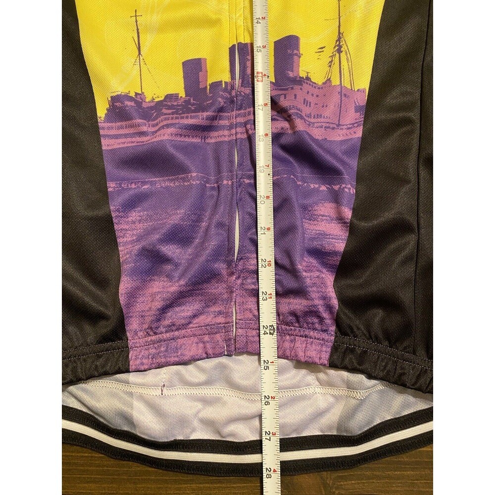 Women’s Tour Of Long Beach Club Cut Queen Mary Shift Bicycle Jersey Medium M Zip
