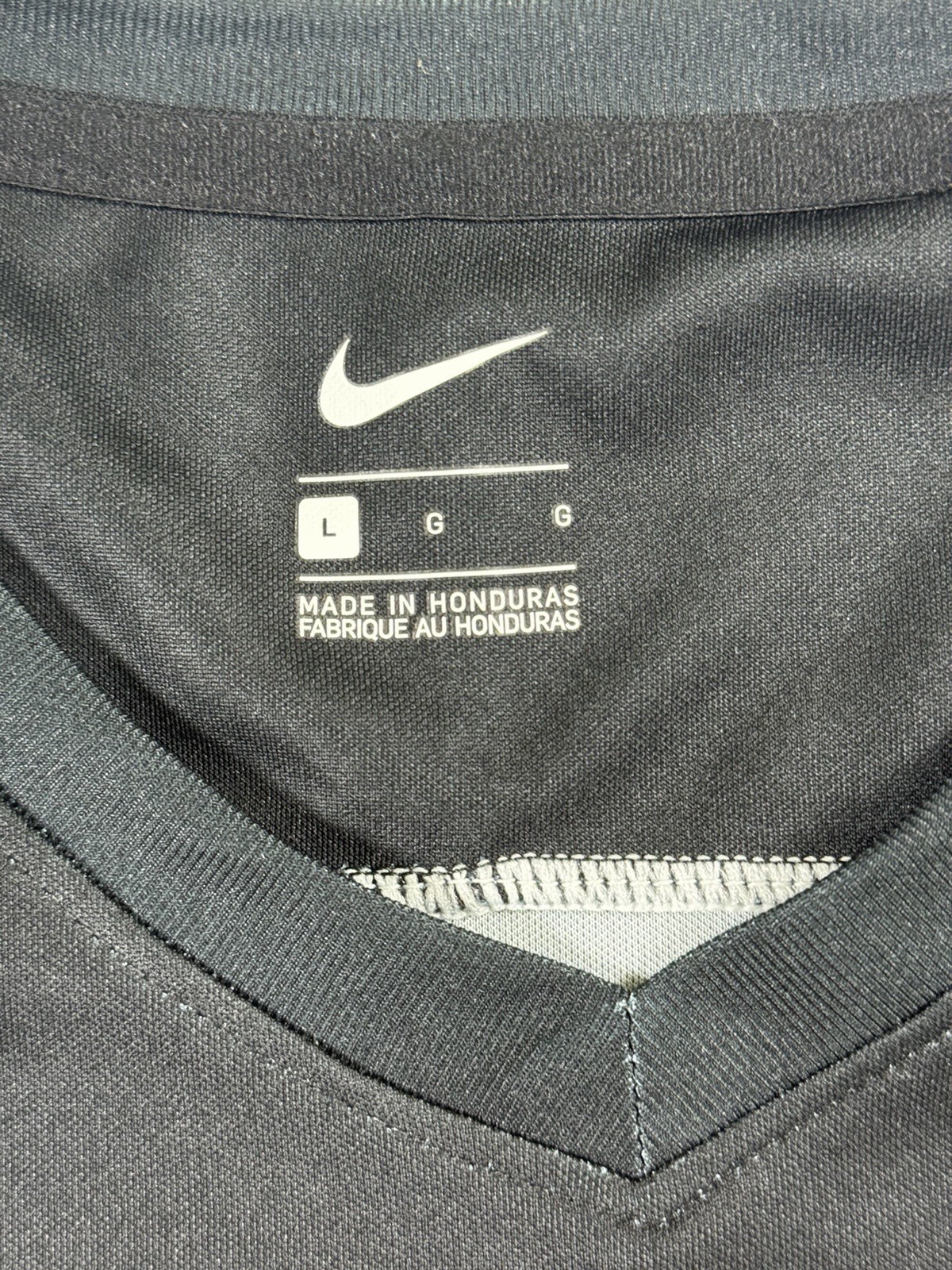 Nike FC Pride Soccer Jersey Womens Large Black Red Striped IMI #24 Shirt