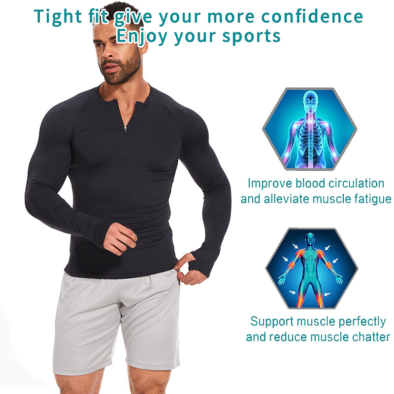 Men Cycling Jerseys Quick-dry Long Sleeve Bike Shirt Cycle Tops Sport Breathable