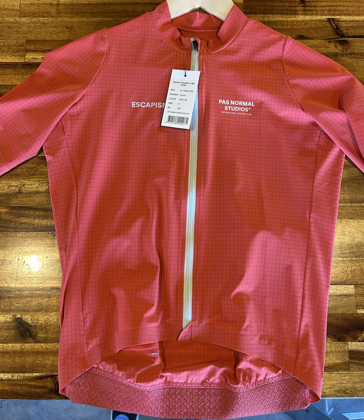 Pas Normal Studios Escapism Light Women’s M Red cycling jersey