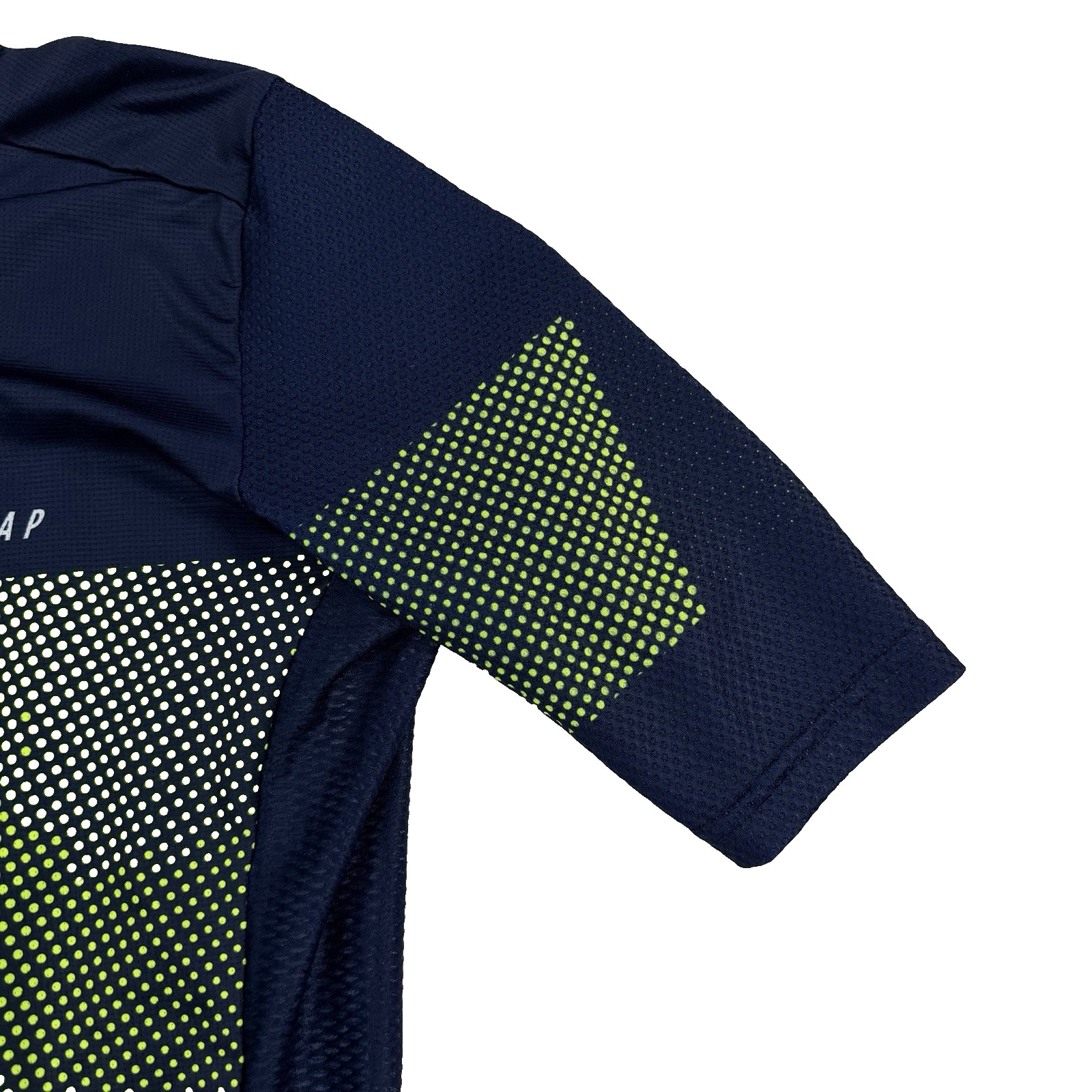 Womens Maap Pro Fit Cycling Jersey Full Zip Navy Blue Green Sz Large Outdoor