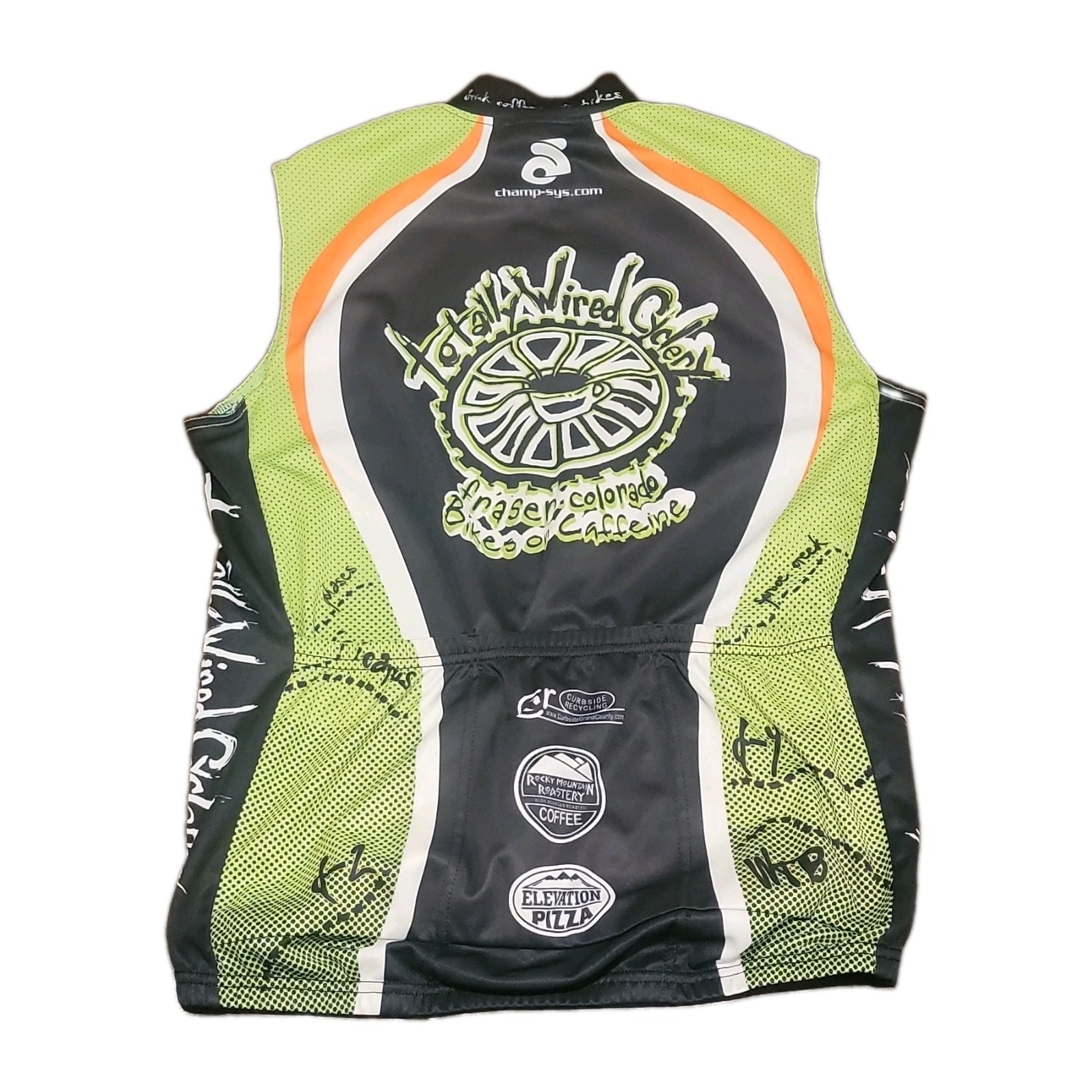 Champion System Sleeveless Cycling Jersey Men’s SZ M Totally Wired Cyclery 261