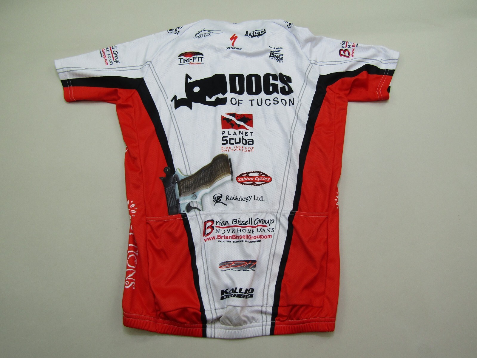 Kallisto Cycling Jersey Adult Small Bicycle Racing Full Zipper Dogs of Tucson