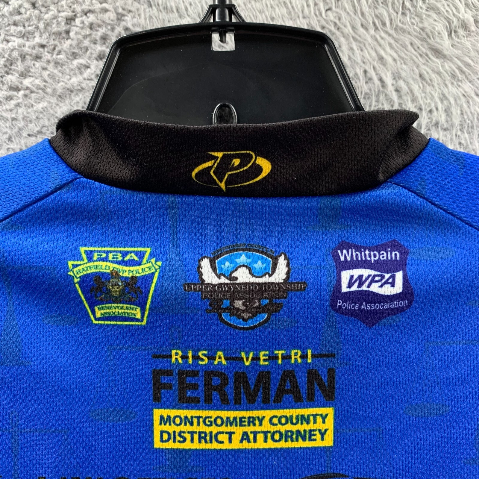 PRIMAL Cycling Jersey Womens Medium Full Zip Short Sleeve Blue Black