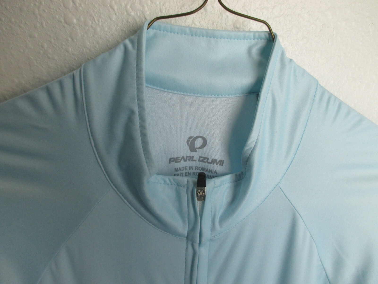 Pearl Izumi jersey Jacket cycling top full zipper Light Blue Women S NWOT Nylon