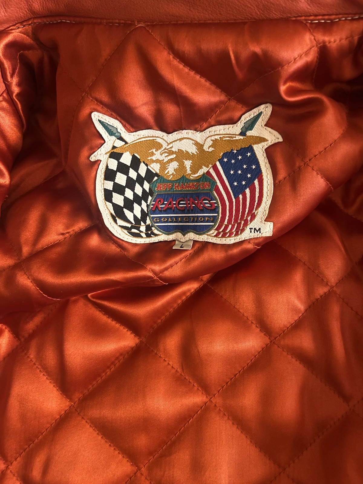 Leather Home Depot NASCAR Bomber Jacket. Authentic Tony Stewart Signature