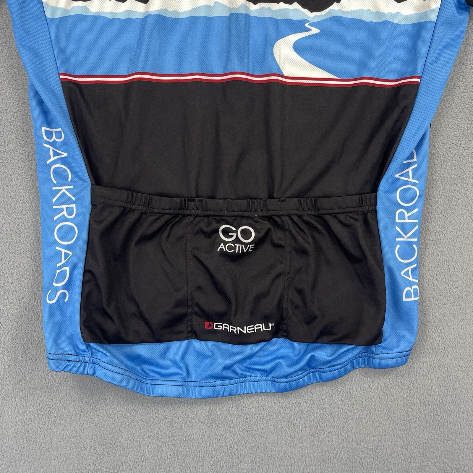 Louis Garneau Cycling Jersey Men XL Black Full Zip Short Sleeve Performance 3