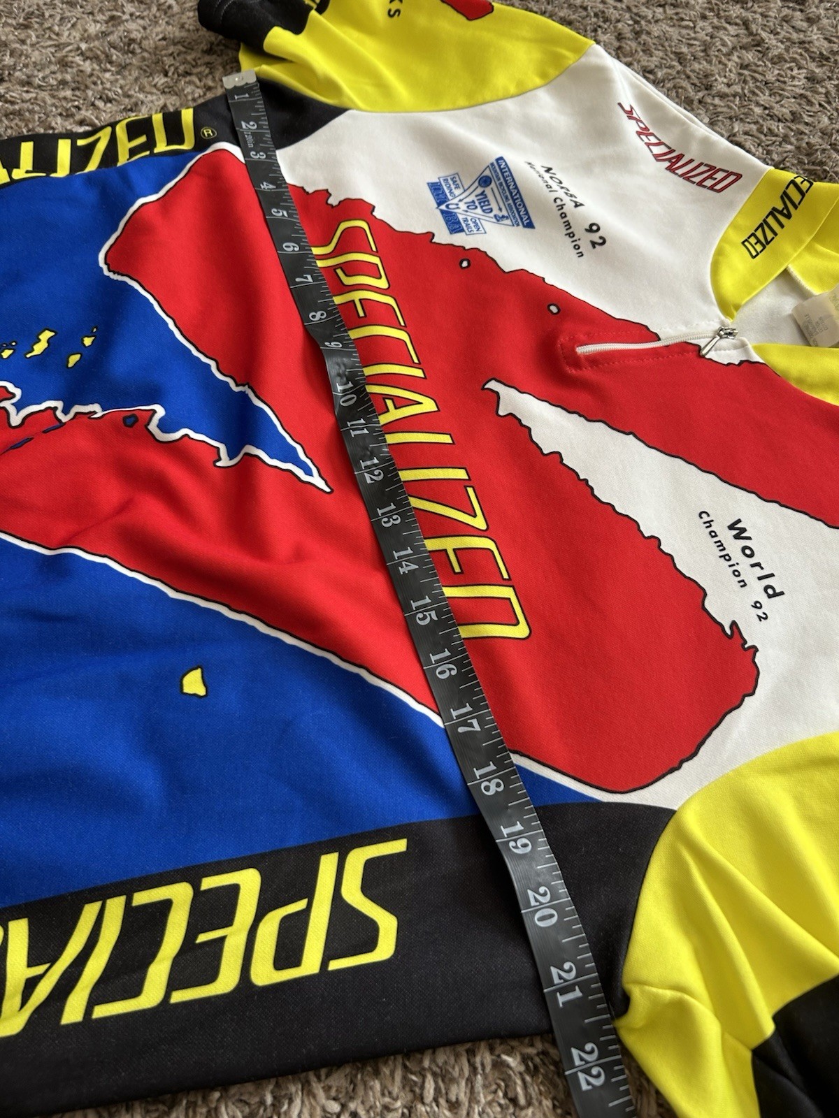 Vintage Specialized Cycling Jersey World Champion Norba 1992 Long Sleeve 3XL