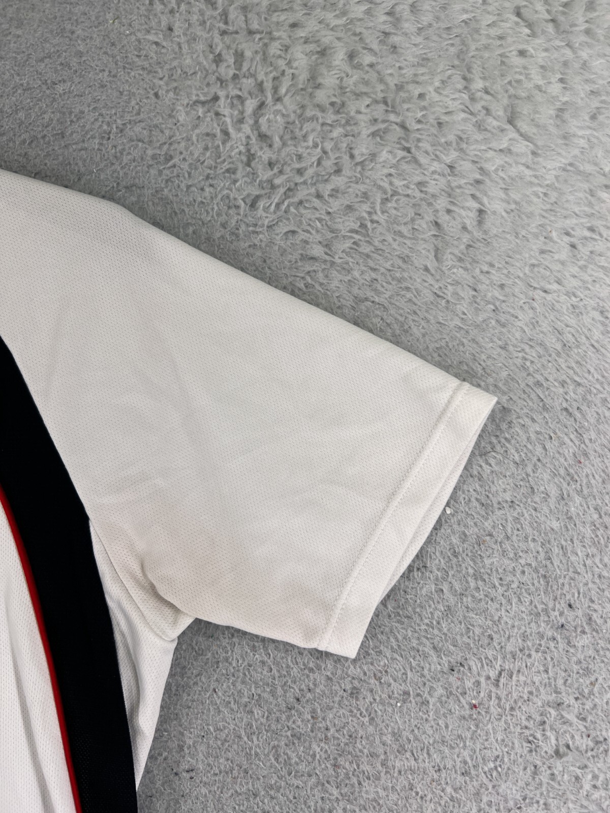 Performance Cycling Jersey Womens Medium White Black Full Zip 100% Polyester