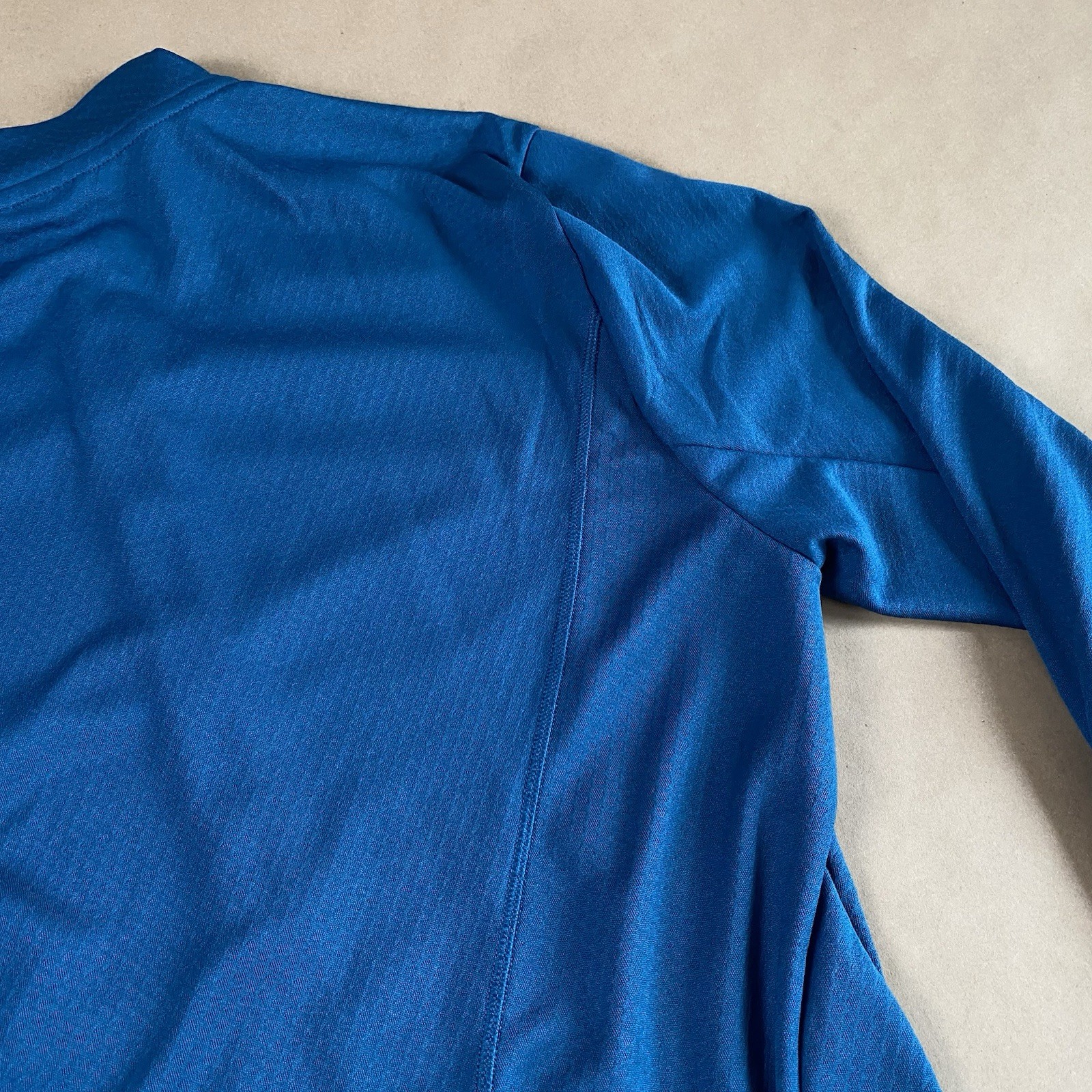 Patagonia S Small Capilene Midweight Bike Jersey Medium Crater Blue Half Zip