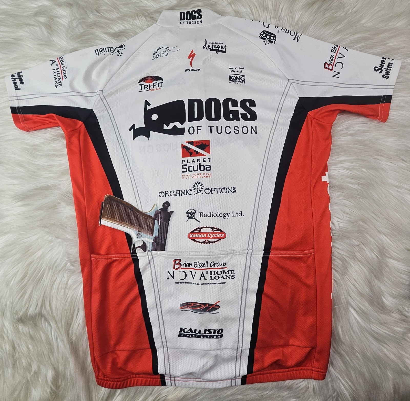 Kallisto Cycling Jersey Adult (XL) Bicycle Racing Full Zipper Dogs of Tucson